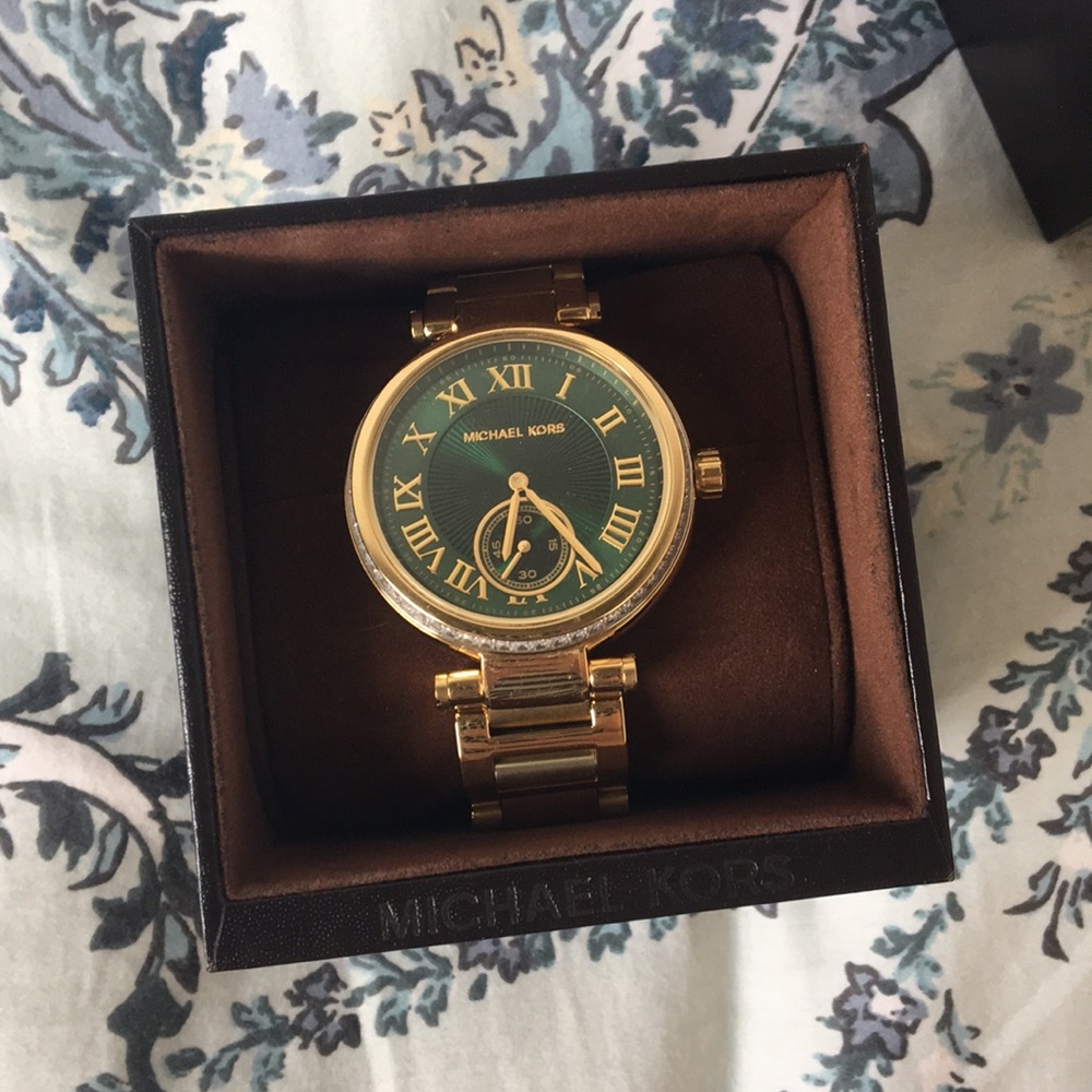Forest Green Michael Kors Watch